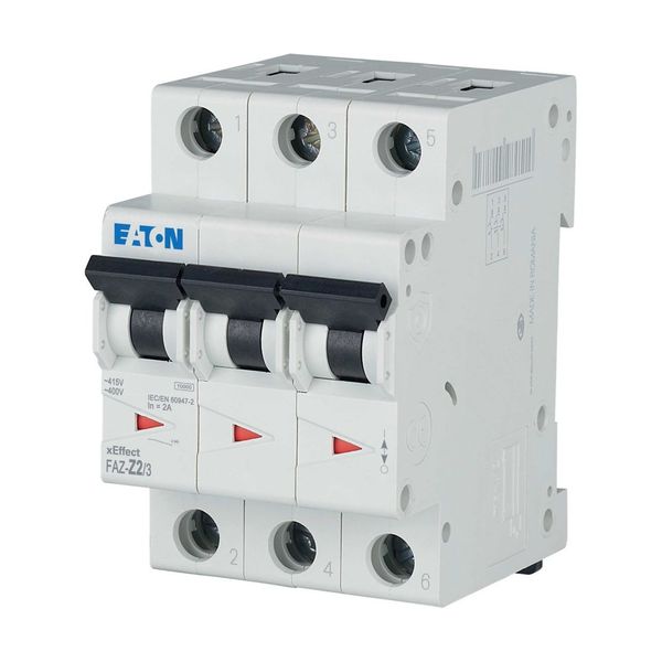 Miniature circuit breaker (MCB), 2 A, 3p, characteristic: Z image 9