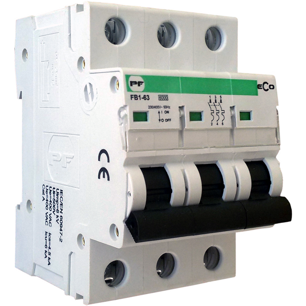 Miniature circuit breaker FB1-63 3P C 40A 6kA ECO image 1