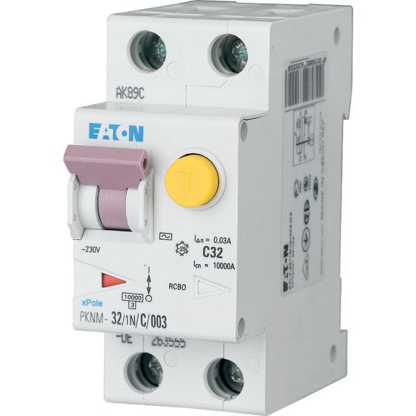 RCD/MCB combination, 32 A, 300 mA, MCB trip characteristic: C, 1p+N, RCD trip characteristic: A image 31