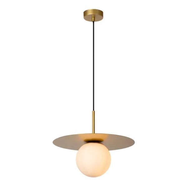 Lucide HAILEY - Hanging lamp - Ø 35 cm - 1xG9 - Matt Gold / Brass image 1