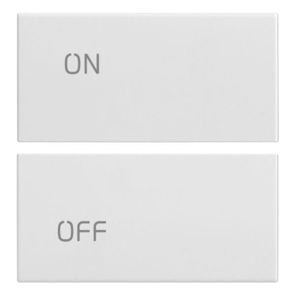 2 half buttons 2M ON/OFF symbol white image 1