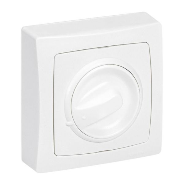 Dimmer switch with rotary button Surface-mounted equipment - 300W - White image 1