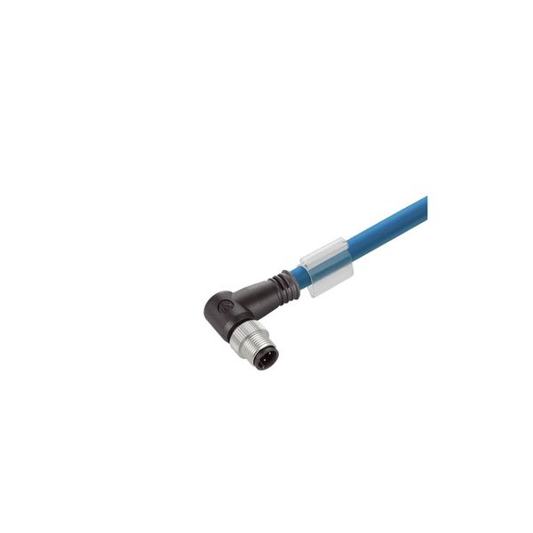Ethernet Railway Cable (assembled), M12 D-code – IP 67 angled pin, Ope image 1