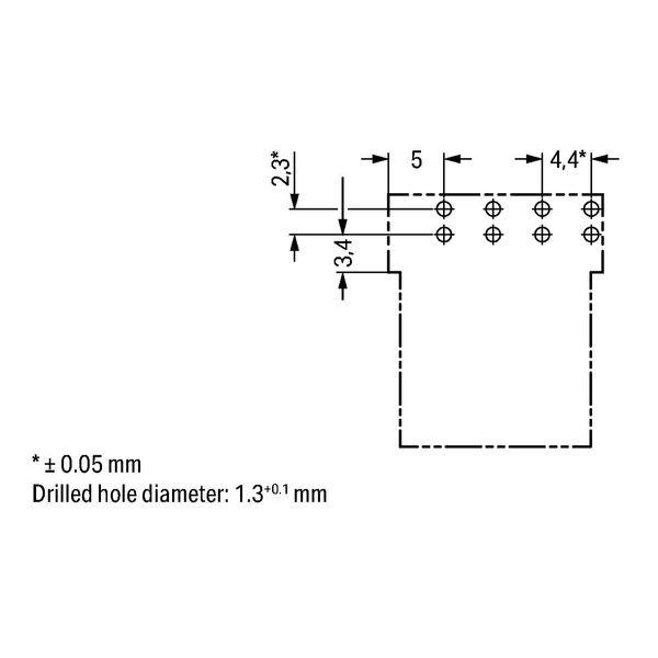 Socket for PCBs angled 4-pole white image 5