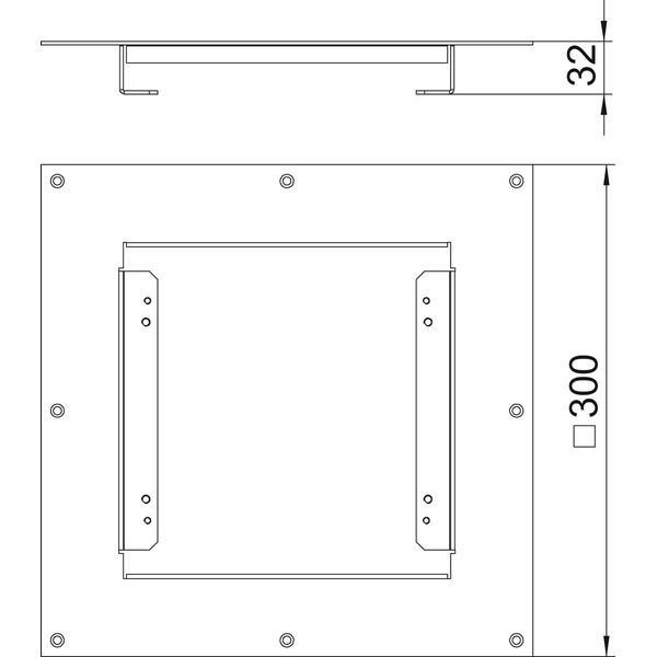 DUG RK UAN 4 Mounting lid for cassettes in HB 300x300x32 image 2