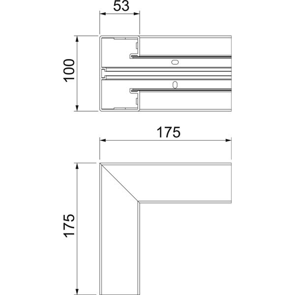 GKH-IS53100RW Internal corner rigid form 175x175x100 image 2