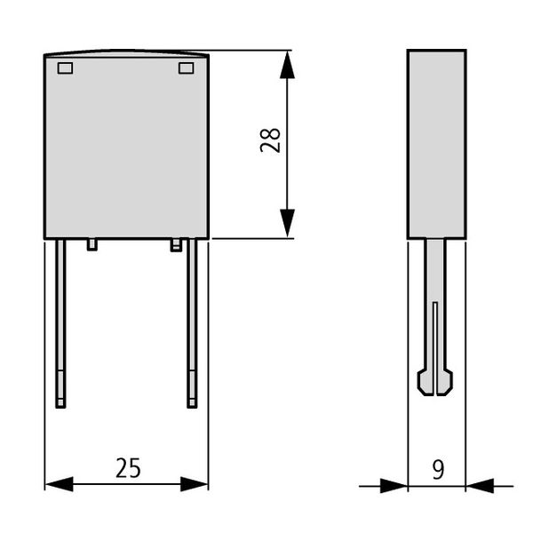 Varistor-suppressor for contactors size 2-3, 48-130VAC image 3