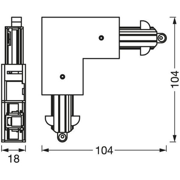 Tracklight accessories CORNER CONNECTOR WHITE image 9