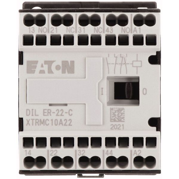 Contactor relay, 42 V 50/60 Hz, N/O = Normally open: 2 N/O, N/C = Normally closed: 2 NC, Spring-loaded terminals, AC operation image 2