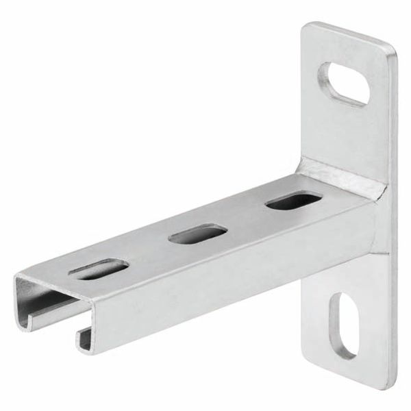 BRACKET 41X21 WITH FLAT END - LENGTH 300MM - FINISHING: HDG image 2