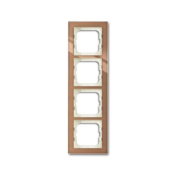1724-283 Cover Frame Busch-axcent® Brown glass image 1