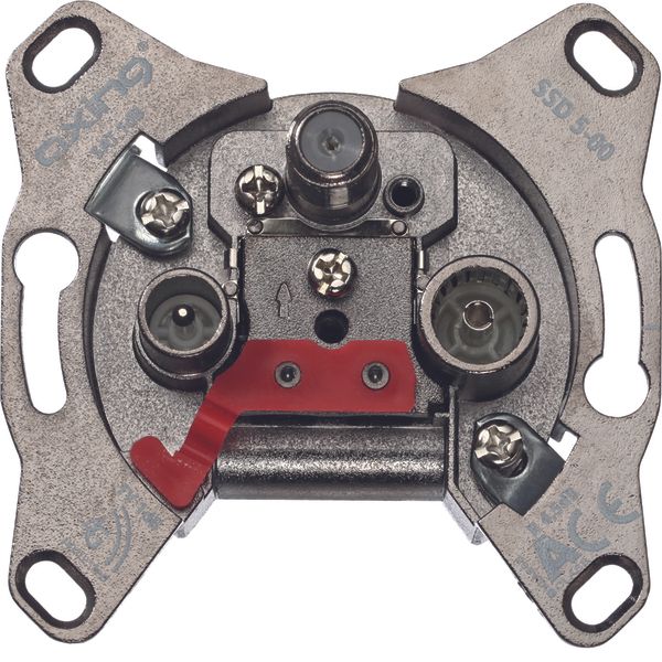 Antenna outlet CATV/SAT 3-gang loop-through type 14dB 5-2200MHz image 1