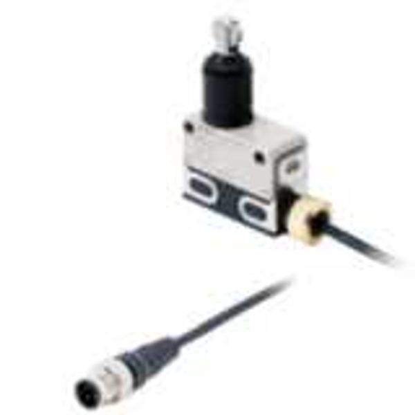 Limit switch, slim sealed, screw terminal, general purpose, roller lev D4ER0024R image 2