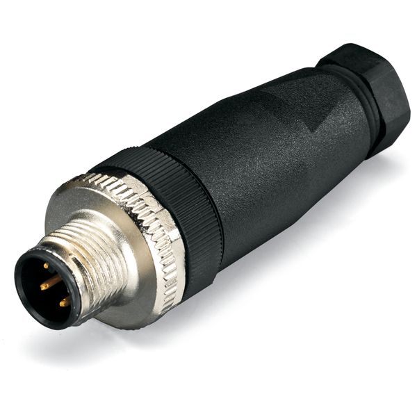 Fitted pluggable connector 5-pole M12 plug, straight, A-coded image 3