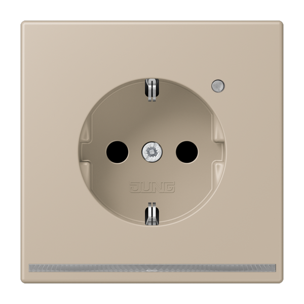 SCHUKO socket with LED pilot light LC321 LC1520-OLNW243 image 1