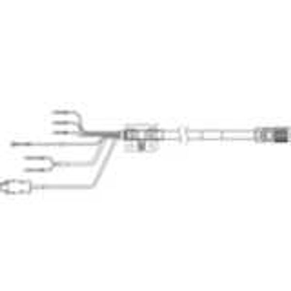 1SA series servo hybrid cable, 3 m, with brake, 230V: 200-750W R8A19049A image 3