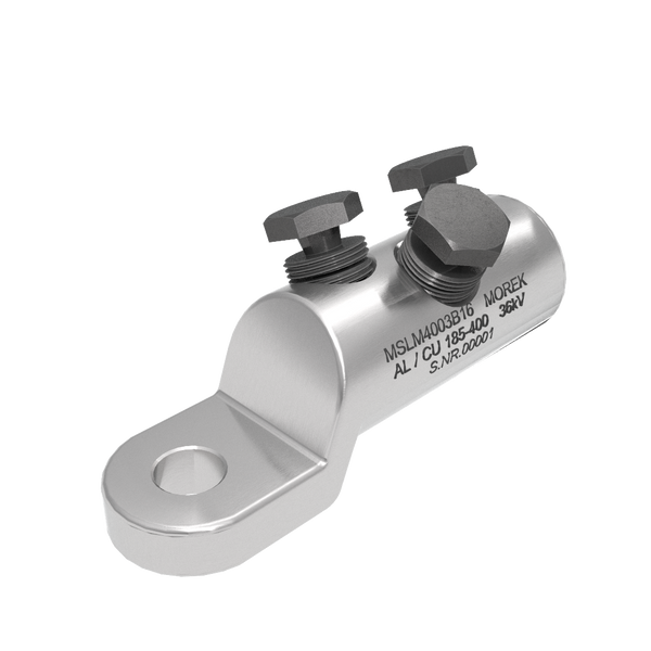 MSLM400 Al/Cu 185-400mm² 36kV 3xBrass screw SB cable lug M16 image 1