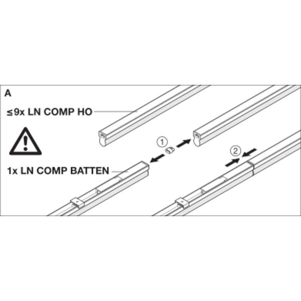 LINEAR COMPACT BATTEN 600 10 W 3000 K image 11