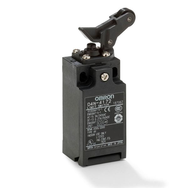 Safety Limit switch, D4N, M20 (1 conduit), 1NC/1NO (snap-action), one- D4N 0058B image 2