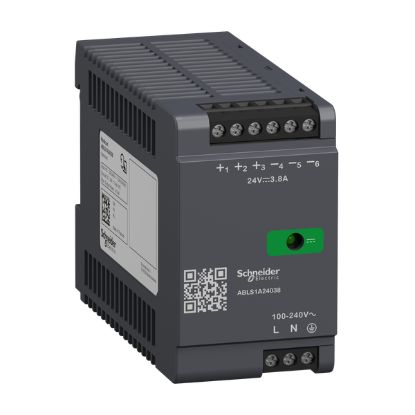 Regulated Power Supply, 100-240V AC, 24V 3.8 A, single phase, Optimized image 5