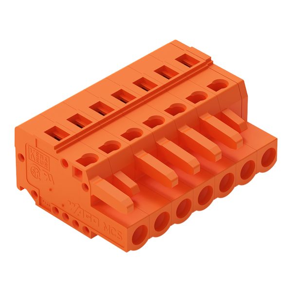 1-conductor female connector CAGE CLAMP® 2.5 mm² orange image 2