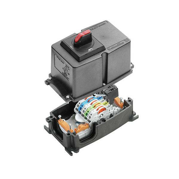 Energy distribution terminal strip with housing, IP65, Polycarbonate,  image 1