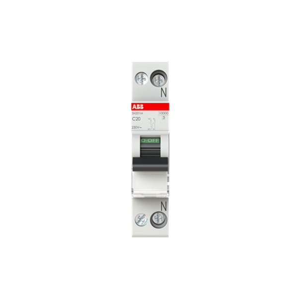 SN201 M-C20 Miniature circuit breaker - 1+NP - C - 20 A image 5