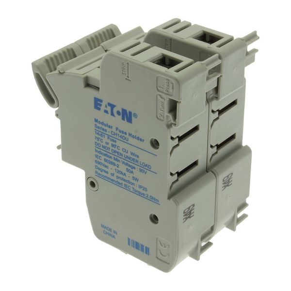 Fuse-holder, low voltage, 50 A, AC 690 V, 14 x 51 mm, 2P, IEC, With indicator image 19