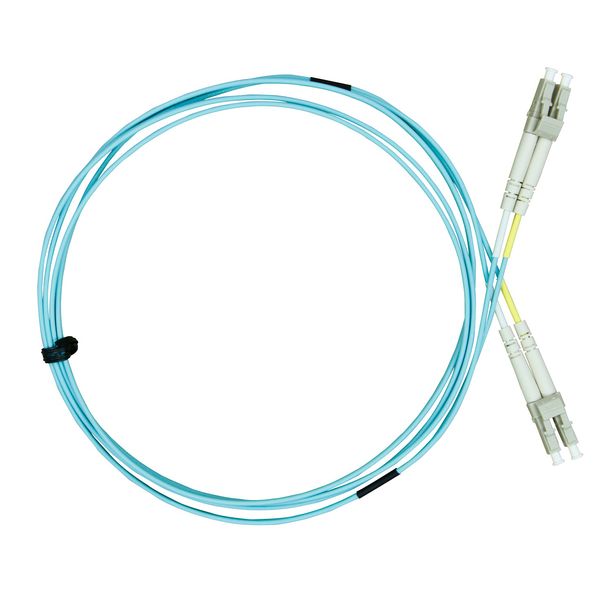 FO Patchcord Duplex LC/LC, 50/125æm OM3, LS0H-3, aqua, 2.0m image 3