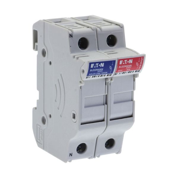 Fuse-holder, LV, 32 A, AC 690 V, 10 x 38 mm, 1P+N, UL, IEC, DIN rail mount image 36