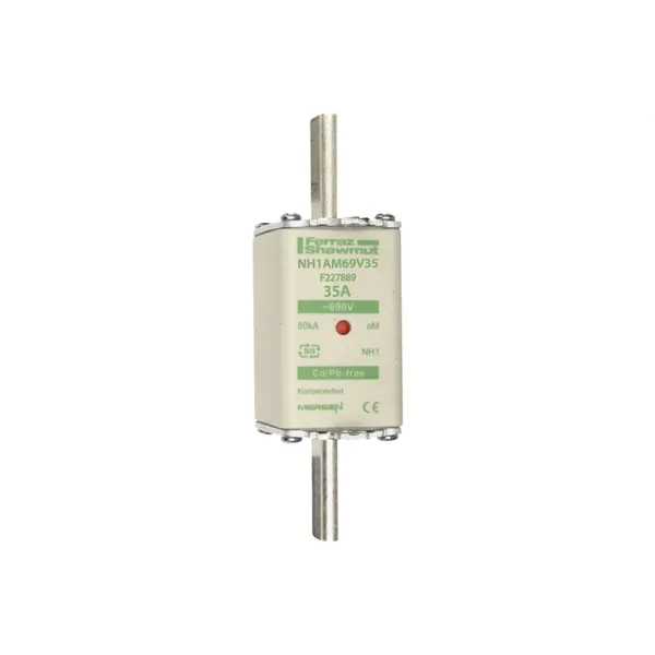 Fuse-link NH1 aM 690VAC 35A live tags Double indicator image 2