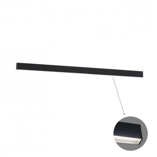 Linear Ceiling L2820 3000K Black Microprismatic Di image 1