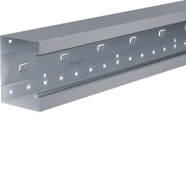 Wall trunking base f-mounted BRS 100x130mm lid 80mm of sheet steel gal image 1