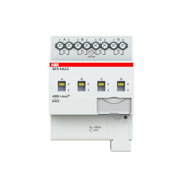 SA/S4.6.2.2 Switch Actuator, 4-fold, 6 A, MDRC image 1