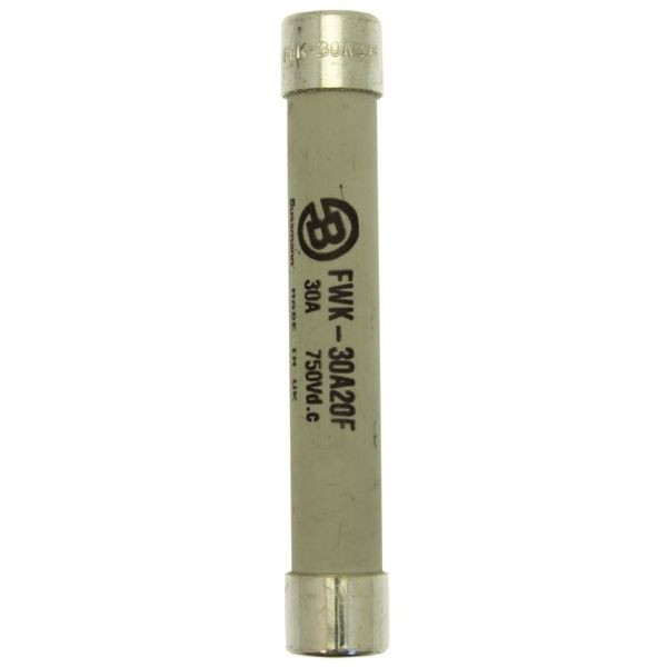 Fuse-link, high speed, 30 A, AC 750 V, DC 750 V, 20 x 127 mm, aR, IEC image 2