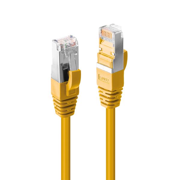 15m Cat.6 S/FTP LSZH Network Cable, Yellow RJ45, M/M, 250MHz, Copper, 26AWG image 1