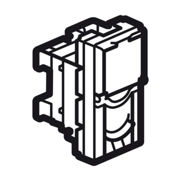 Arteor CAT 6 FTP RJ45 Socket 1 Module Magnesium image 1