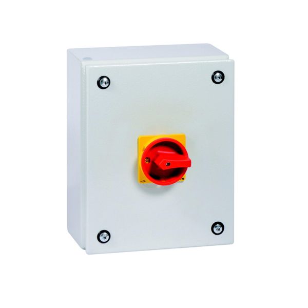 Main switch, T3, 32 A, surface mounting, 4 contact unit(s), 6 pole, 1 N/O, 1 N/C, Emergency switching off function, Lockable in the 0 (Off) position, image 16