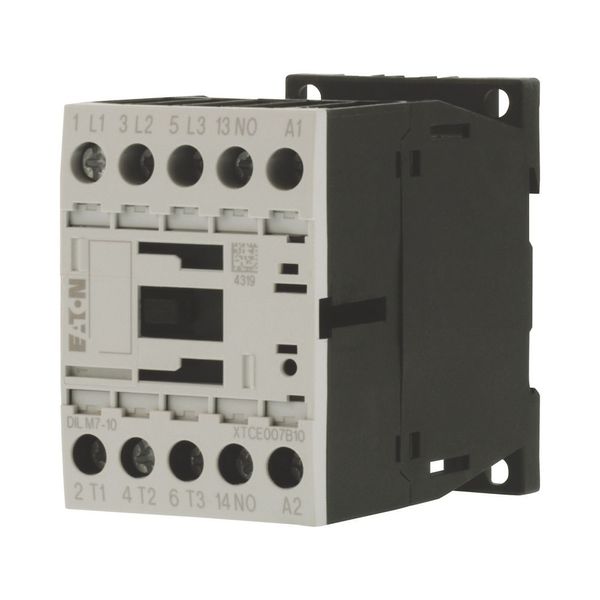 Contactor, 3 pole, 380 V 400 V 3 kW, 1 N/O, 110 V DC, DC operation, Screw terminals image 14