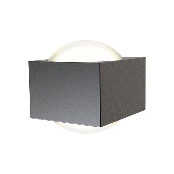 Misano Square IP65 Bi-Directional Wall Light Cool White Graphite image 1