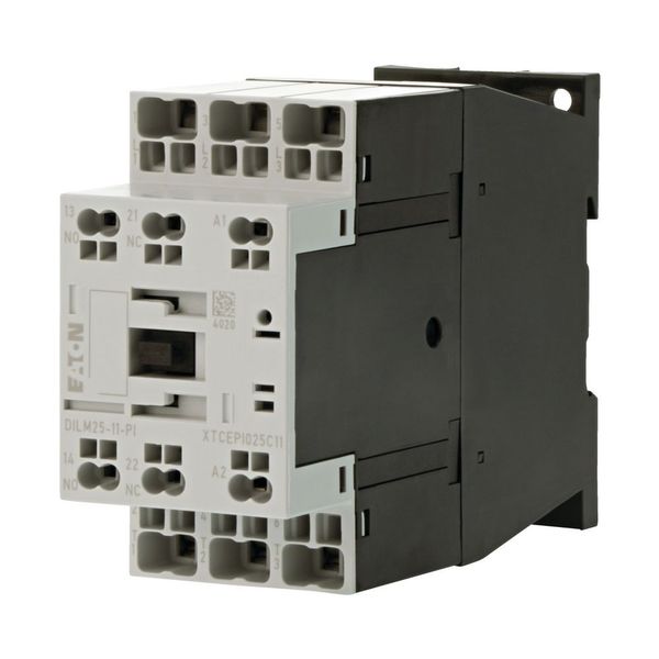 Contactor, 3 pole, 380 V 400 V 11 kW, 1 N/O, 1 NC, 220 V 50/60 Hz, AC operation, Push in terminals image 7