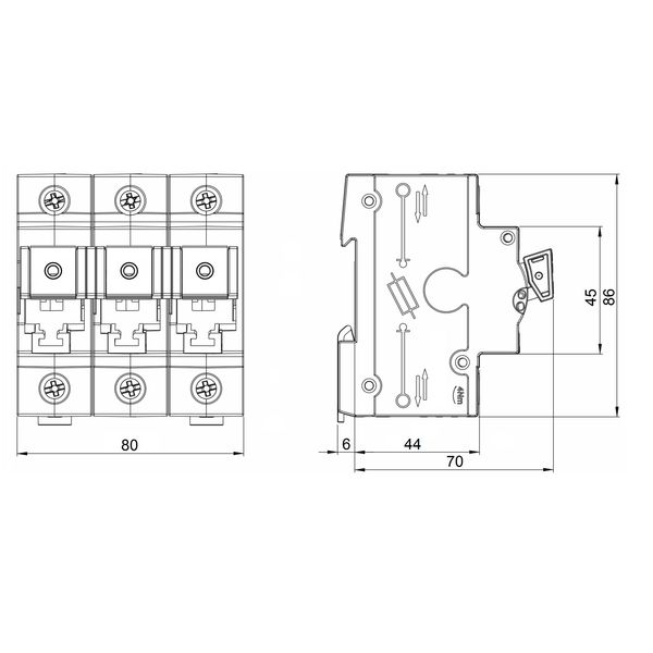 TYTAN II, D02 Fuse switch disconnector, 3-pole, complete 25A image 2