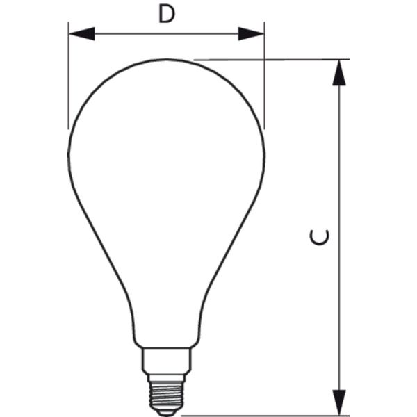 LED giant 25W E27 A160 4000K smoky D image 3