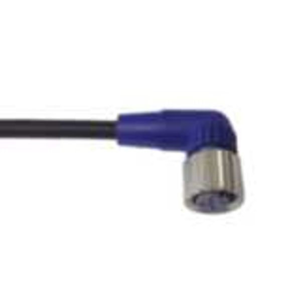 Sensor cable, M12 right-angle socket (female), 3-poles, A coded, PVC s image 1
