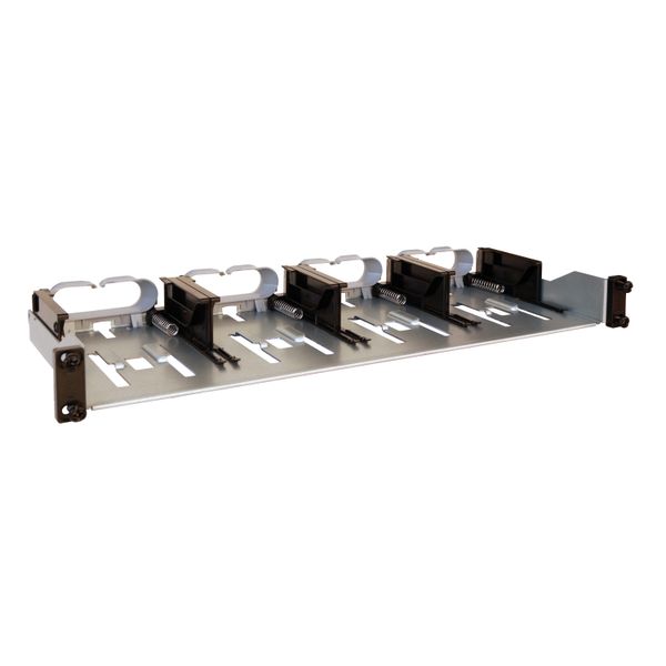 033682 Bare 19-inch straight patch panel to be equipped with HDJ series up to 4 cassettes maximum to be equipped with RJ 45 HD Jack connectors image 1