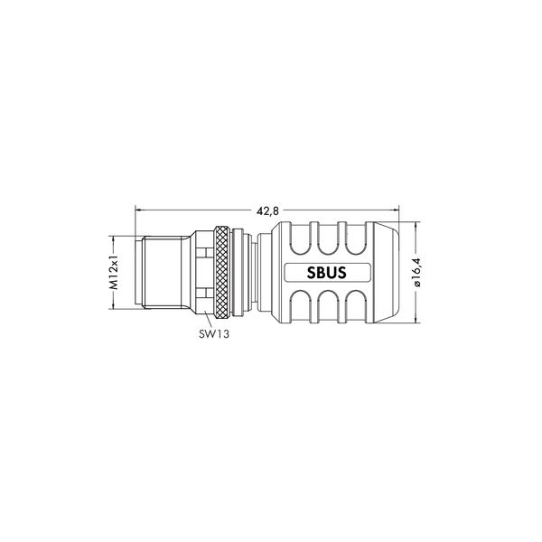 Accessories M12 plug, axial 5-pole image 5