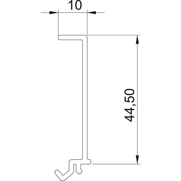 GKH-TW70 Partition, halogen-free for GKH 70x2000 image 2