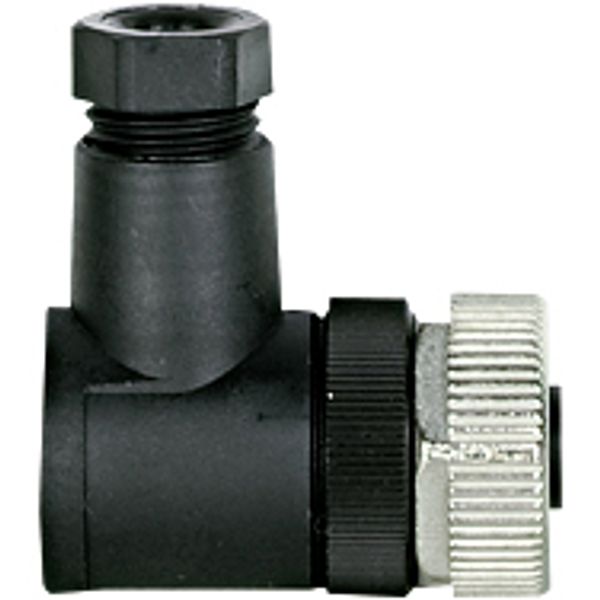 PSS67 M12 connector, angled,female,5pole image 1