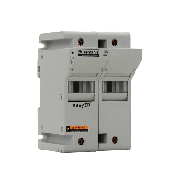 Fuse-holder, low voltage, 60 A, AC 600 V, DC 600 V, UL Class J, 80 x 83 x 125 mm, 2P, UL, CSA image 12