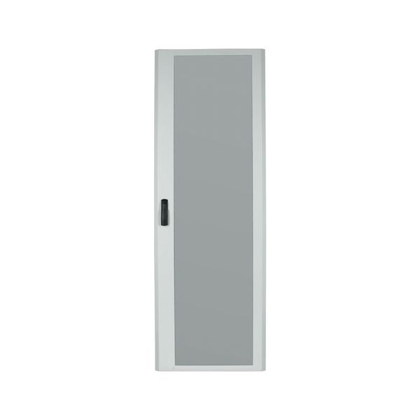 Glass door, for HxW=2060x600mm, Clip-down handle, white image 3